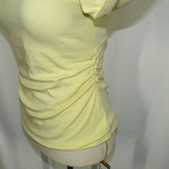 OGL LiteWarm Side Ruched Open Back Bandless Brami Top Butter Yellow Size Large - Picture 2 of 13